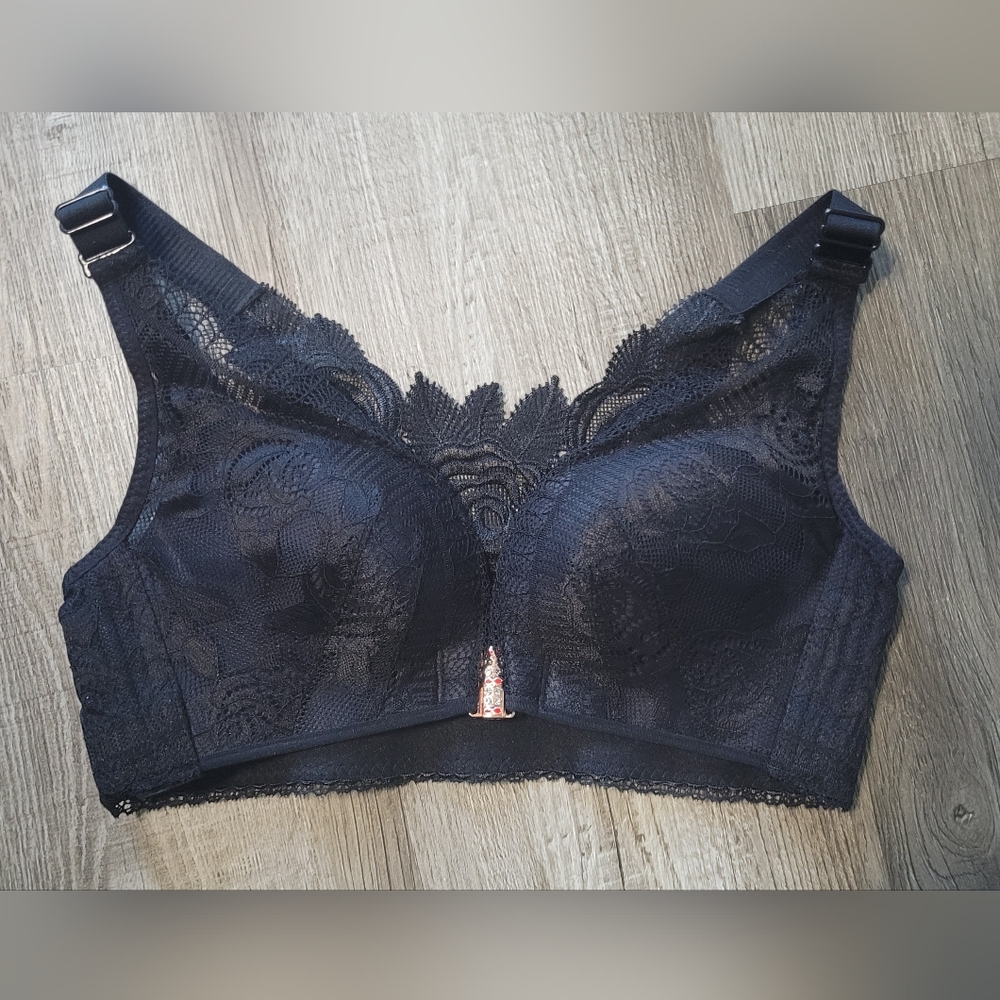 Floral Secrets Comfort Rose Push-up Front Closure Bra Size 32A-B NWOT